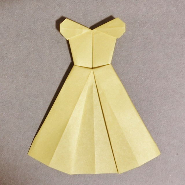 折り紙ドレス♡